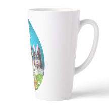 Three Collie Påsk latte mugg