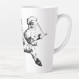 Three Dogs Mug – Lying Trio in Black Ink