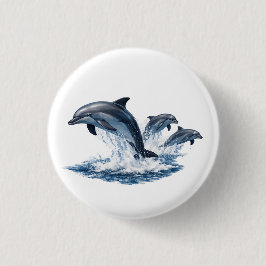 Three Dolphins Jumping, Ocean Life Hat Design Knapp