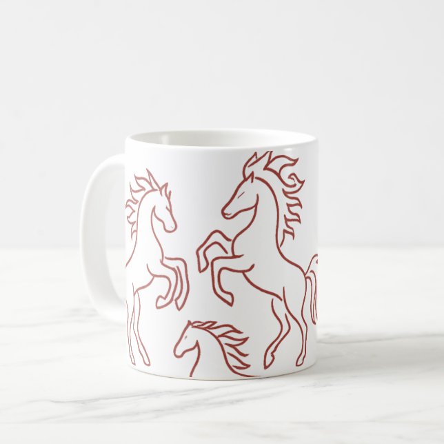 Three Fire Horse Mug 2026 Kaffemugg (Framsida vänster)