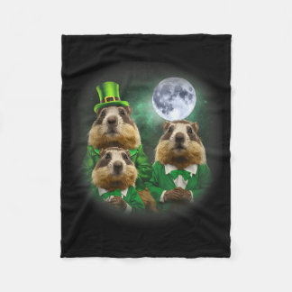 Three Groundhog Moon 3 Groundhog Day Head St Patri Fleecefilt