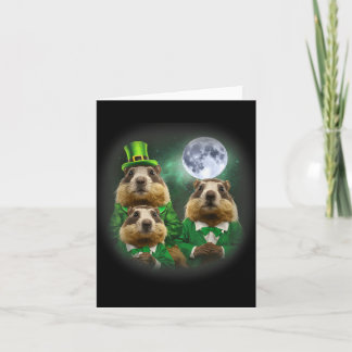Three Groundhog Moon 3 Groundhog Day Head St Patri Kort