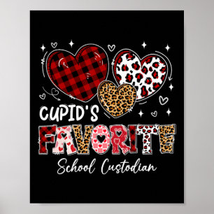 Three Hearts Cupid's Favorit Skolväktare Val Poster