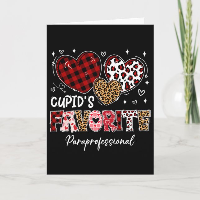 Three Hearts Cupids favoritparaprofessionella Val Kort (Framsida)