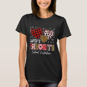 Three Hearts Cupids Favoritskolans vaktmästare Val T Shirt