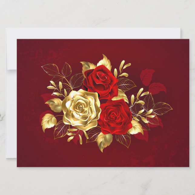 Three Jewelry Roses Kort (Framsida)