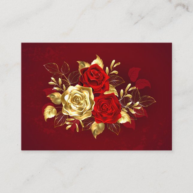 Three Jewelry Roses Placeringskort (Framsida)