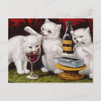 Three Jolly Kittens Helg Vykort