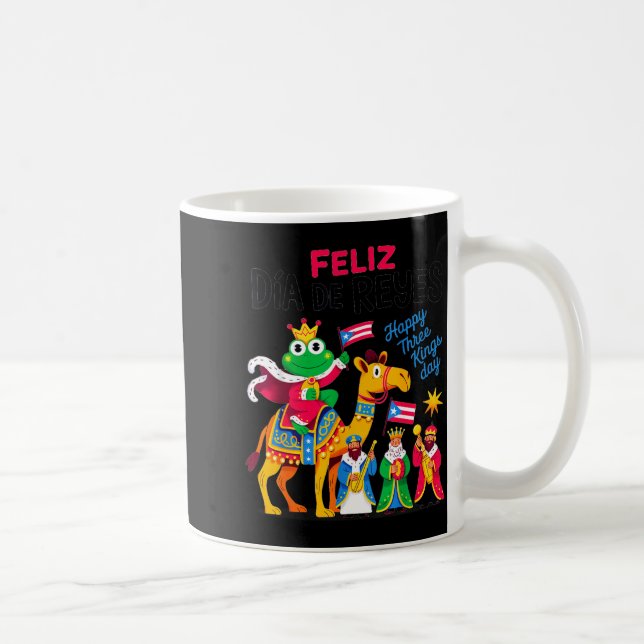 Three Kings Day Puerto Rican &amp; Coqui Frog Bori Kaffemugg (Höger)