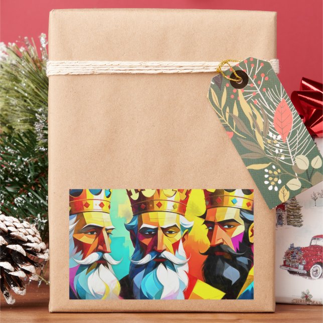 Three Kings Rektangulärt Klistermärke (Semester)