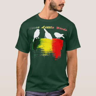 Three Little Birds Africa Music Reggae Rasta 1  T Shirt
