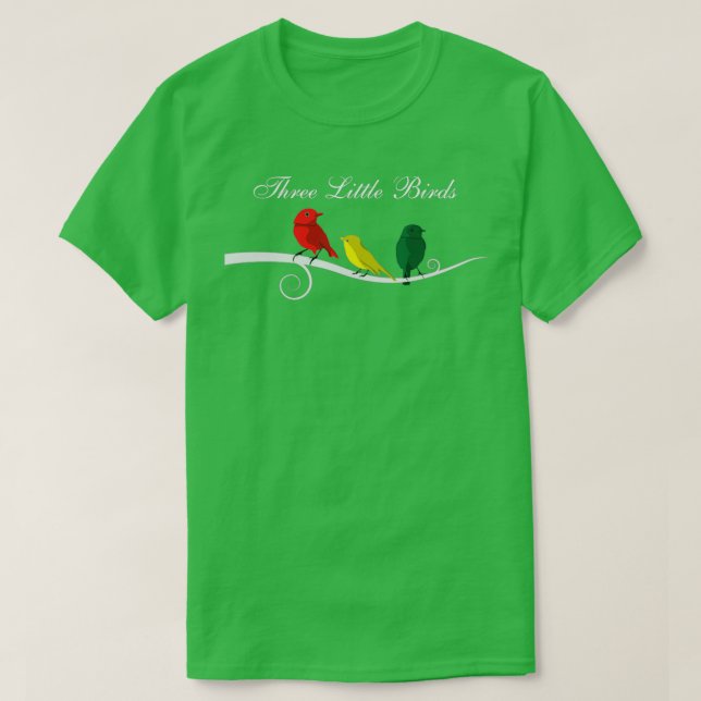 Three Little Birds Africa Music Reggae Rasta  (3) T Shirt (Design framsida)