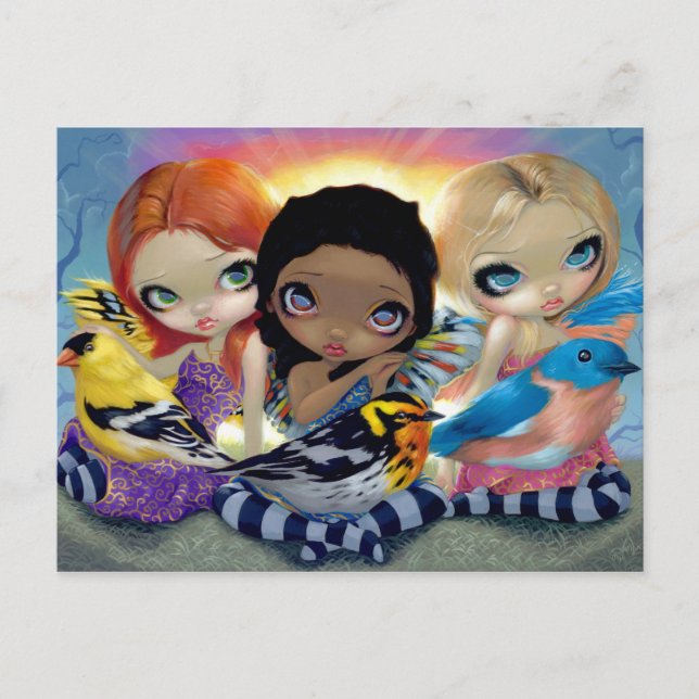 "Three Little Birds" vykort (Framsida)