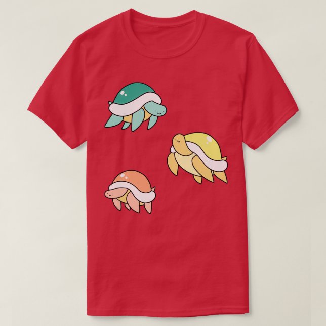 Three Little Turtles T Shirt (Design framsida)