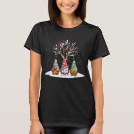 Three Nordic Gnomes And Their Christmas Tree T Shirt
