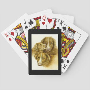 Three Nova Scotia Anka Toll Retrievers Casinokort