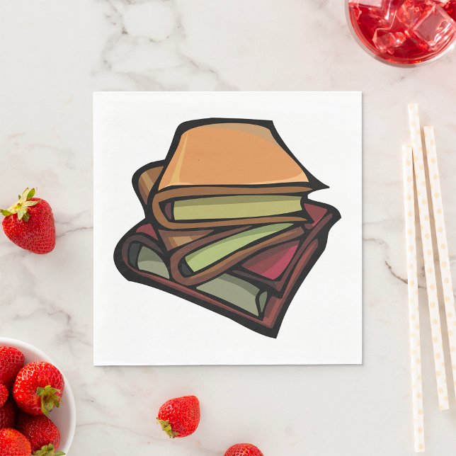 Three Old Books Stacked Together Pappersservett (Skapare uppladdad)