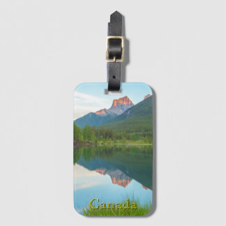 Three Sisters Mountain Reflections  Bagagebricka