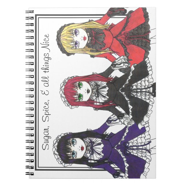 Three Sisters Notebook Anteckningsbok (Framsidan)