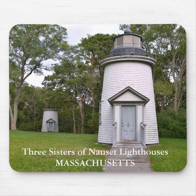 Three Sisters of Nauset Lighthouses Musmattor (Framsidan)