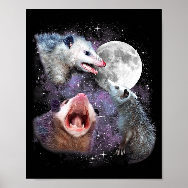 Three Ssums Moon 3 Osums Dead Moon Weird Cursed Me Poster (Framsidan)