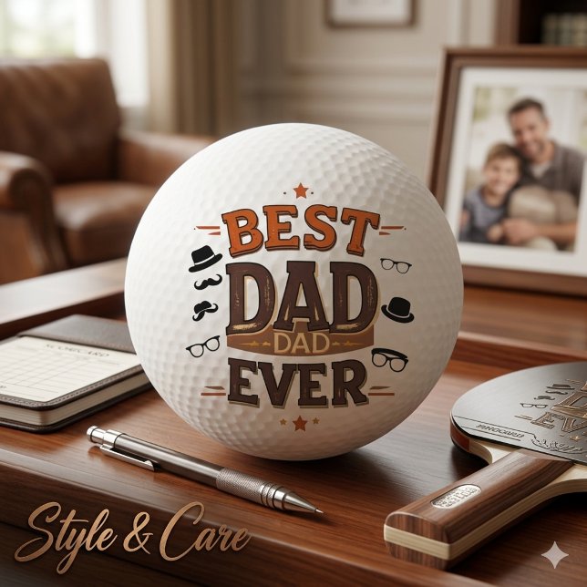 Three Star Ping Pong Boll – Bästa Pappa Någonsin P (Three Star Ping Pong Ball – Best Dad Ever Gift
)