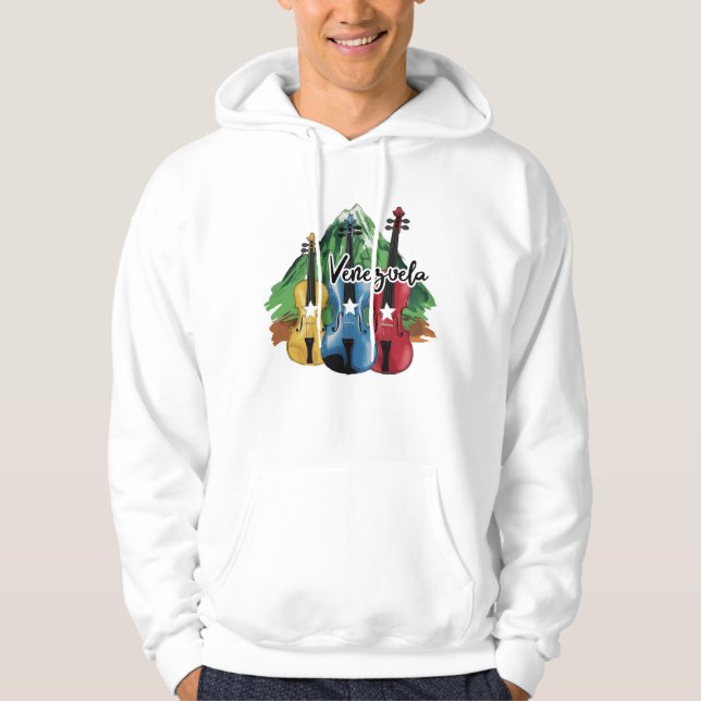 three Venezuelan violins Hoodie (Framsida)