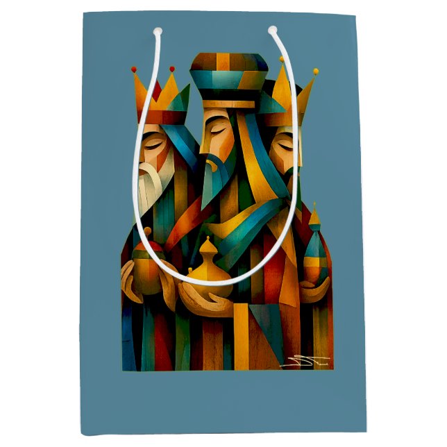 Three Wise Men Abstract Nativity Art (Framsidan)