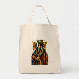 Three Wise Men Abstract Nativity Art Tygkasse