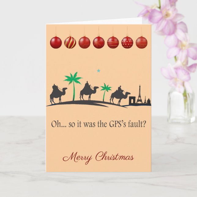 Three wise men at Christmas Kort (Orkide)