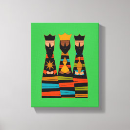 Three Wise Men Modern Mid-Century Canvastryck