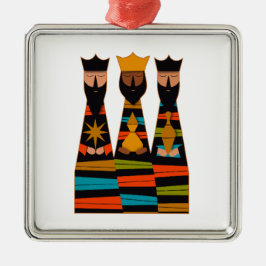 Three Wise Men Modern Mid-Century Julgransprydnad Metall