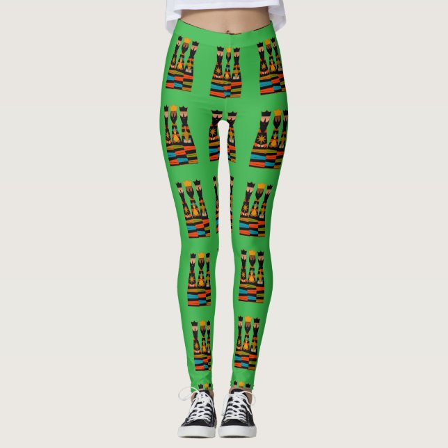 Three Wise Men Modern Mid-Century Leggings (Framsida)