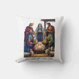 Three Wise Men T-Shirt, Adoration Epiphany Art Kudde