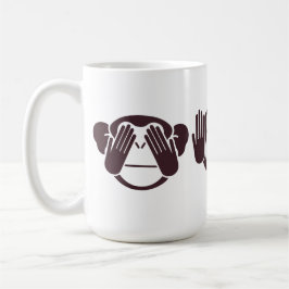 Three Wise Monkeys Design Kaffemugg