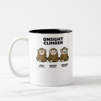 Three Wise Monkeys Två-Tonad Mugg