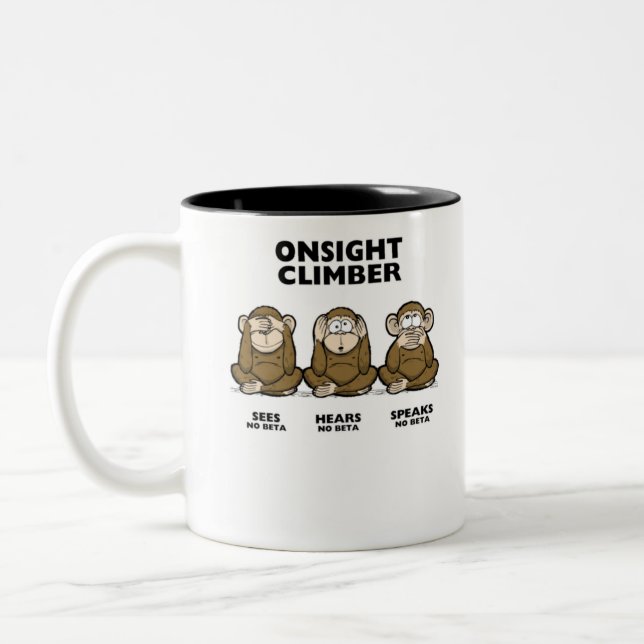 Three Wise Monkeys Två-Tonad Mugg (Vänster)