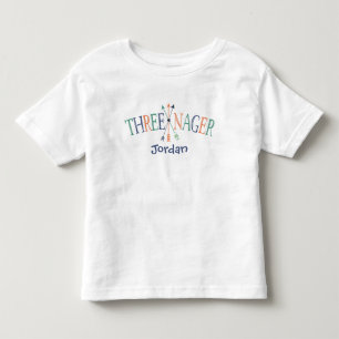 "Threenager" Personlig 3-årig Tröja