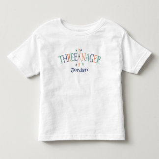 "Threenager" Personlig 3-årig Tröja