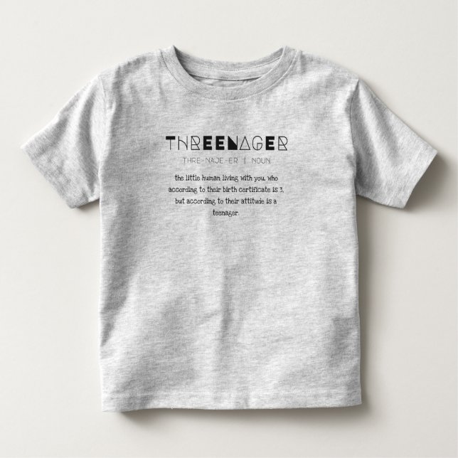 Threenager T Shirt (Framsida)