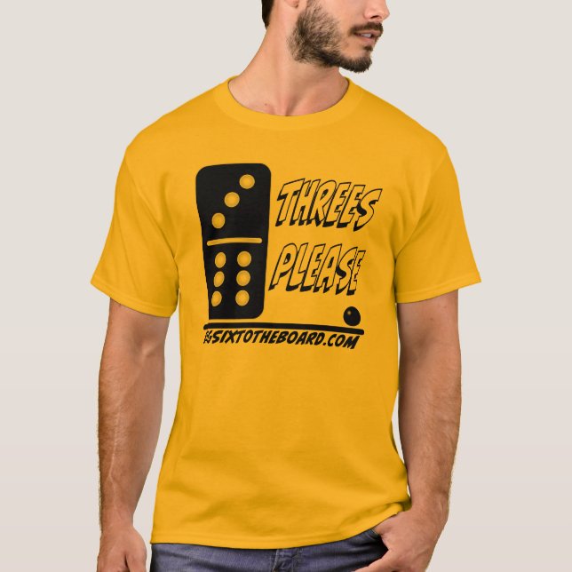 Threes behar tee shirt (Framsida)