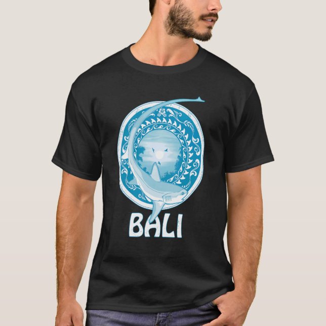 Thresher Shark Dive Bali Indonesia T Shirt (Framsida)