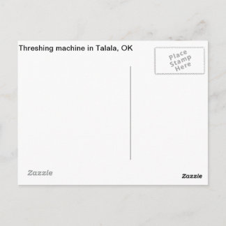 Threshing Maskin i Talala, OK vykort