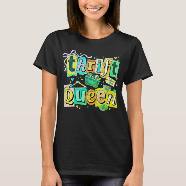 Thrift Queen Vintage T Shirt (Framsida)