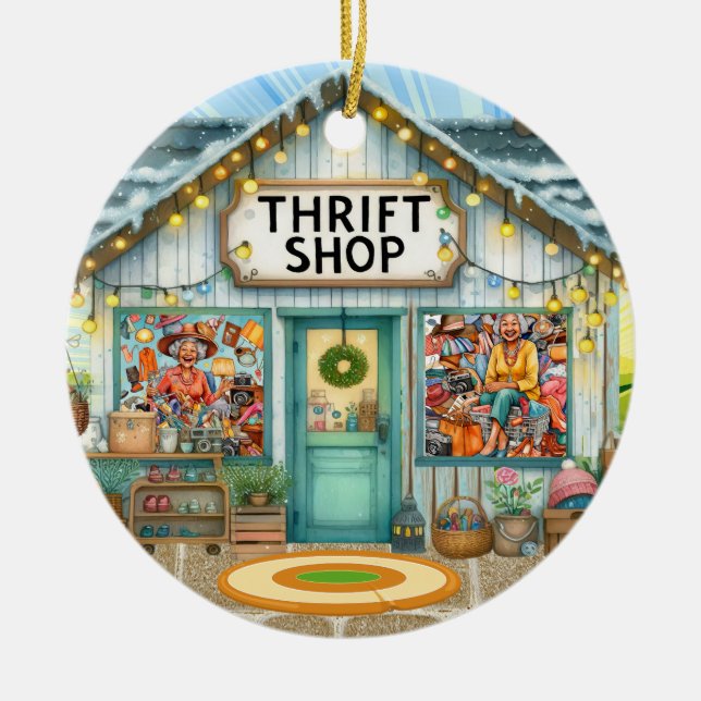 THRIFT SHOP JULGRANSPRYDNAD KERAMIK (Framsidan)