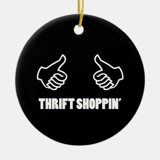 Thrift Shopping Julgransprydnad Keramik (Framsidan)