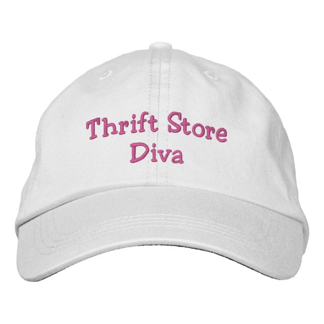 Thrift Store Diva Broderad Keps (Framsida)