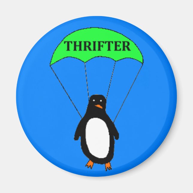 Thrifter Penguin Magnet (Framsidan)