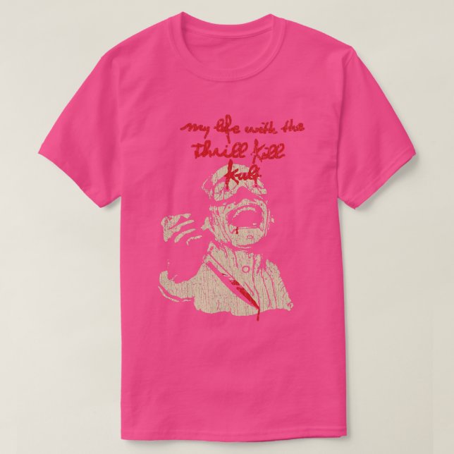 Thrill Döda Kult Knivar Man 1990 T Shirt (Design framsida)