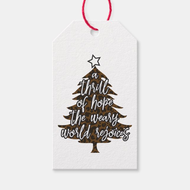 Thrill of Hope Kraft Gift Märkre Presentetikett (Framsidan)